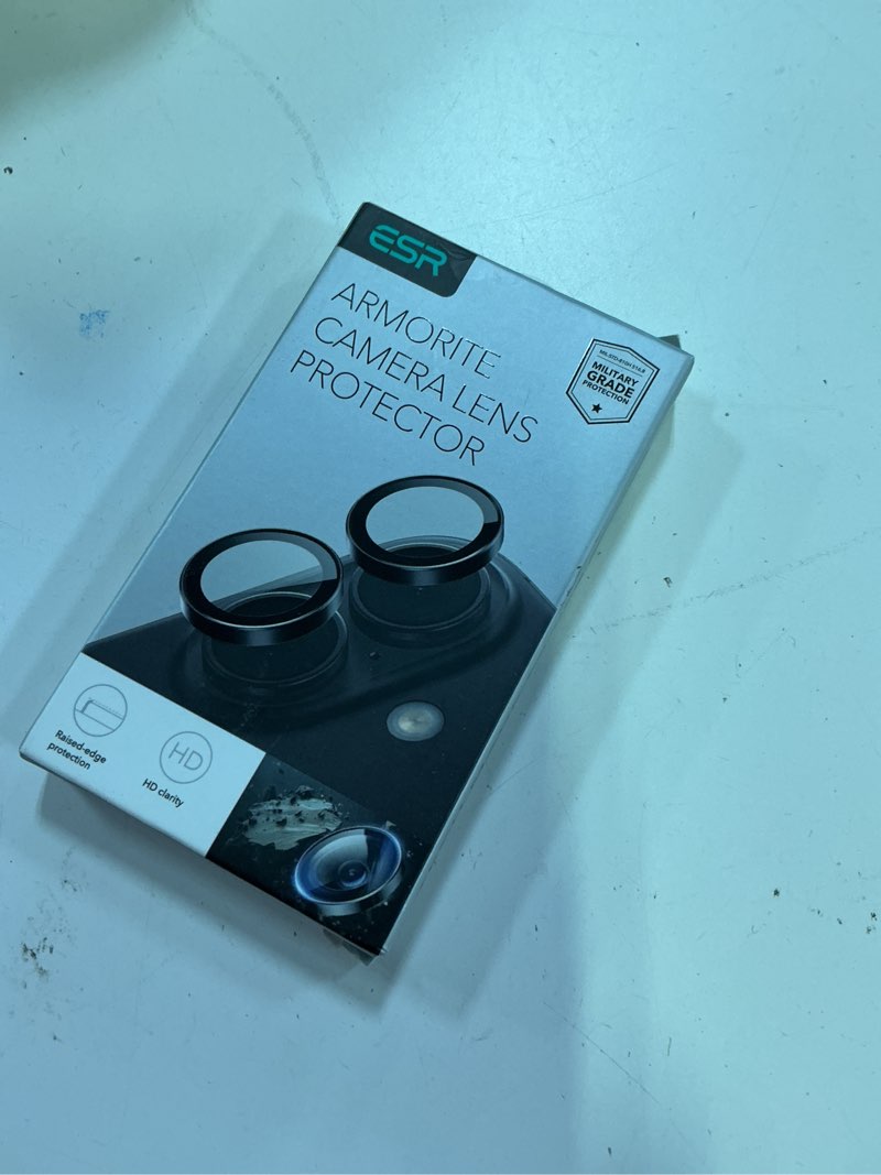 Condition photo showing New/Like New for esr camera lens protector for iphone 17/iphone 16/iphone 16 plus, ultra-tough hd individual lens protectors, ultra-thin tempered glass, 1 pack, black black 17/16/16 plus