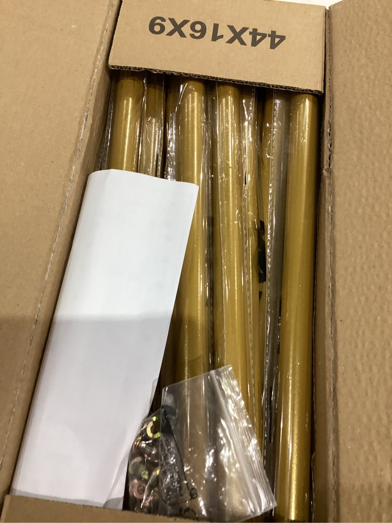 Condition photo showing New/Like New for Wedding Sign Holder,Adjustable Welcome to Our Wedding Sign Stand with 2 Leather Sign Hanging Straps,Wedding Seating Chart Stand for Party,Baby Shower,Graduation Ceremony(Posters Excluded) Gold-1PCS 68.9inch