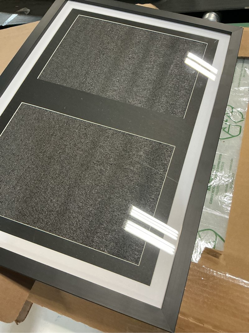 Condition photo showing Good Condition for Comic Book Display Case,Black wood Double Magazine Frame, book display,Sports Magazine Frame Displays for 8.5 x 11.25 ”magazines or 8X 12 ”comic books,14.8X20.7 ” photo frame,with Black/White Mat.