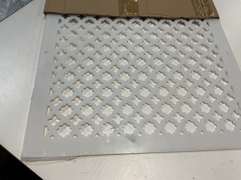 Condition photo showing Good Condition for PATIKIL Air Vent Cover Grille for 15.5"x15.5" Duct Opening, Acrylic Glass Decorative Wall Ceiling Hole Cover Register with Screws for Home Ventilation Decor
