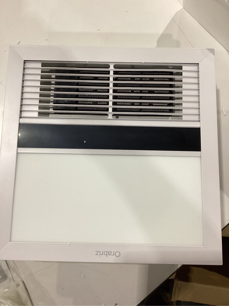 Condition photo showing New/Like New for 4-in-1 bathroom exhaust fan with heater, 1100w/2200w dual heating, 220 cfm ventilation, 6000k 1800lm led light, quiet bath fan with light and heat, ceiling mount, plug-in or hardwired white-2200w