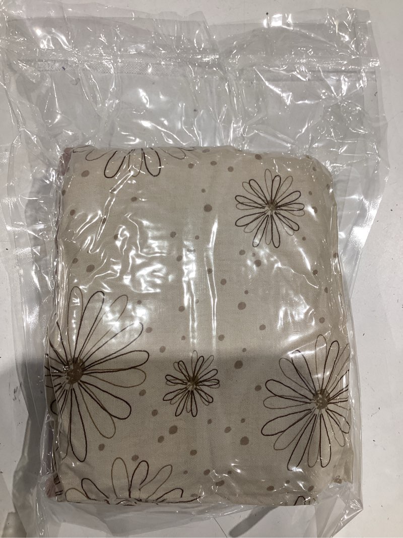 Condition photo showing New/Like New for lulu moon muslin crib sheets - fitted crib mattress sheets for boys and girl - 28"x 52", 2 pack sand & daisy for standard crib