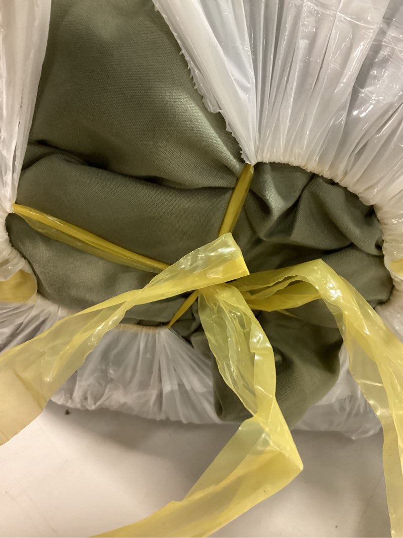 Condition photo showing As Is for Monbix King Size Comforter Set, Sage Green King Size Bed Set Reversible 7 Pieces, Cationic Dyeing Bed in a Bag with Comforter, Sheets, Pillowcases & Shams Sage Green 7Piece-King(102”X90'')