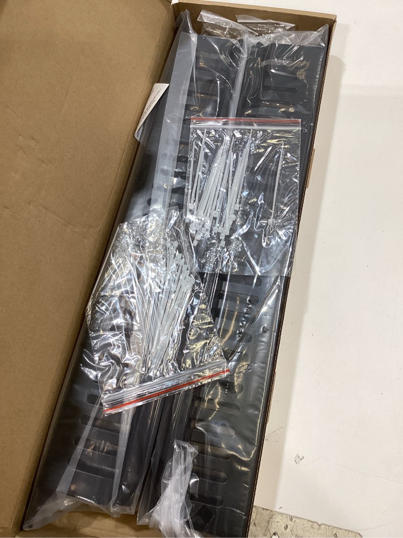 Condition photo showing Good Condition for vcelink 1u server rack cable management 24-slot, 19" carbon steel horizontal network rack cable manager for network cabinet, all metal black 2-pack 2 pack of 1u 24-slot
