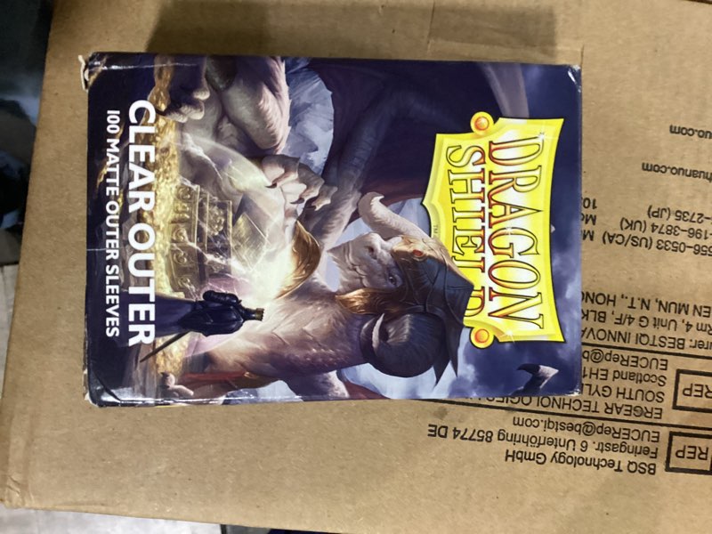 Dragon Shield | Matte Clear Outer Sleeves | 100 CT - Smooth & Tough Premium TCG Sleeves | Compatible