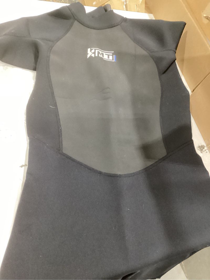 Condition photo showing As Is for kmt women wetsuit, womens 2mm shorty wetsuits upgrade cr neoprene wet suits back zipper black 16
