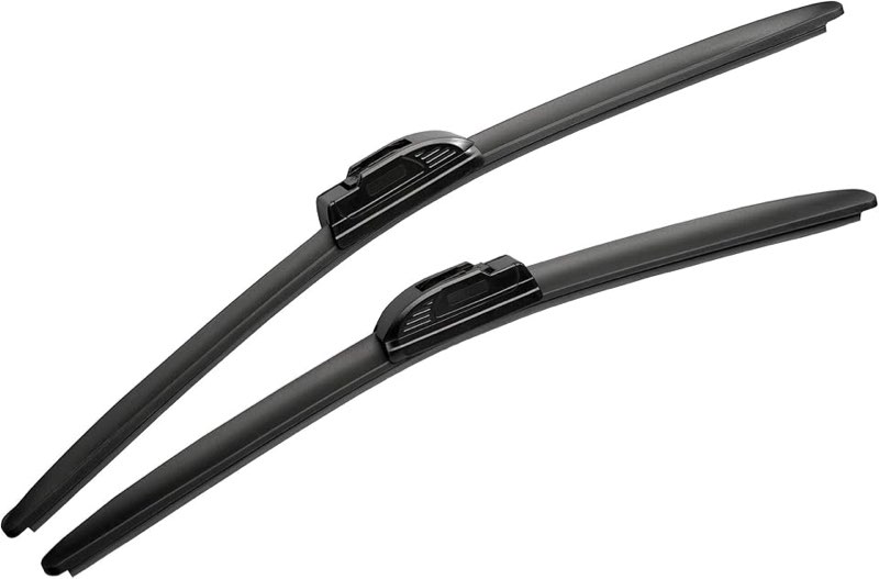 motium 24\"+18\" super silicone windshield wiper blades, fit for j hook wiper arms (set of 2)