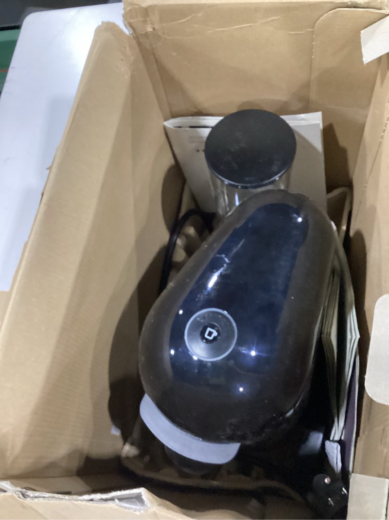 Condition photo showing As Is for not tested amazon basics programmable 12 cup drip coffee maker with glass coffee pot (1.9 qt), auto shut-off, touch screen, auto pause, removable filter basket, black & silver 12-cup programmable - new model