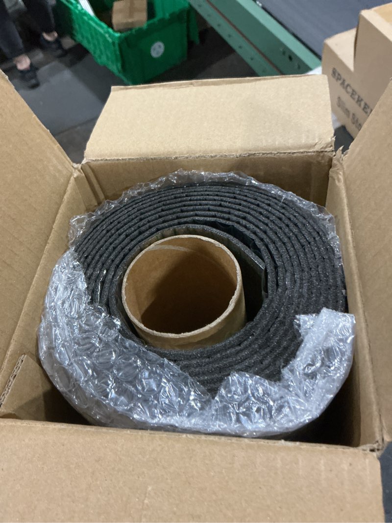 Condition photo showing Good Condition for yu li 3dh peel and stick pvc slat wall panel 118"x15.75" self-adhesive thick faux black wood grain wallpaper panel 3d soundproof wall panels for walls & ceilings 15.8" x 118" black