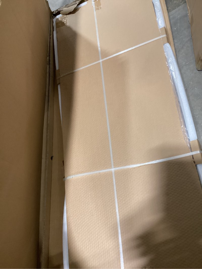 Condition photo showing New/Like New for qdssdeco full length mirror with bracket 63"x24" irregular wall mirror vase frameless for living room bathroom bedroom entryway decor