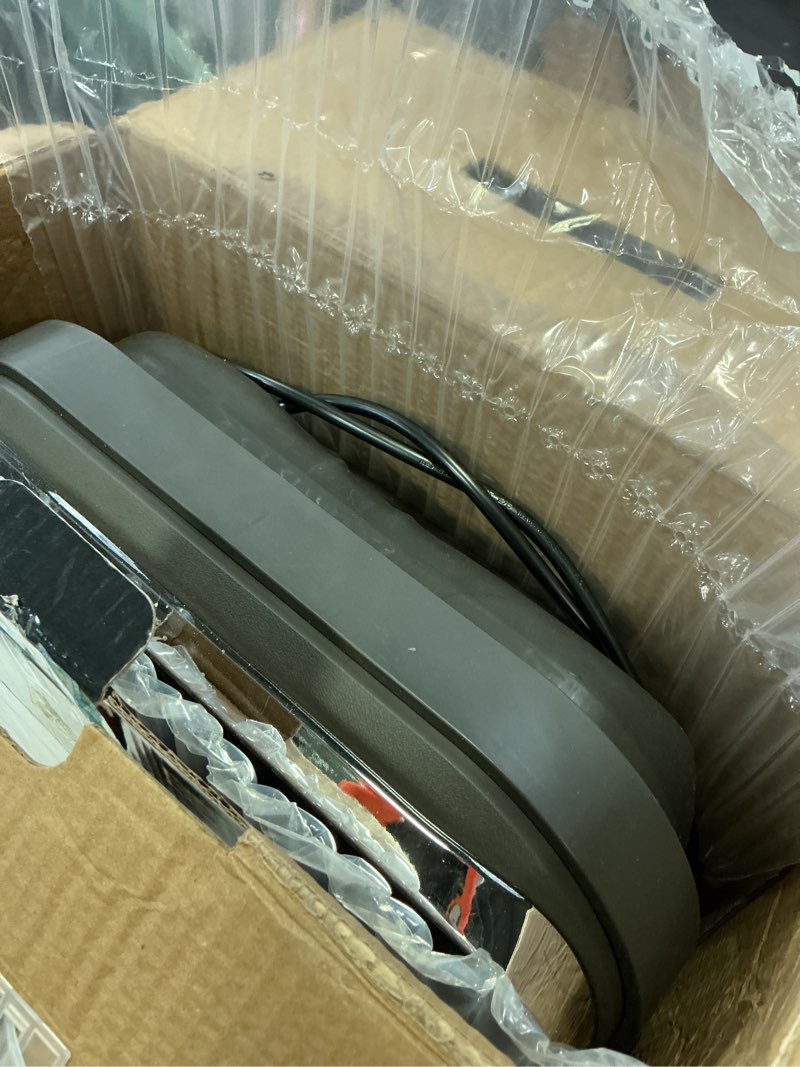 Condition photo showing As Is for foot spa electric rotary massage, with touchscreen pro color display, collapsible foot bath with heat, bubble,remote control, temp control, and 24 motorized shiatsu massage balls (dark grey) dare grey
