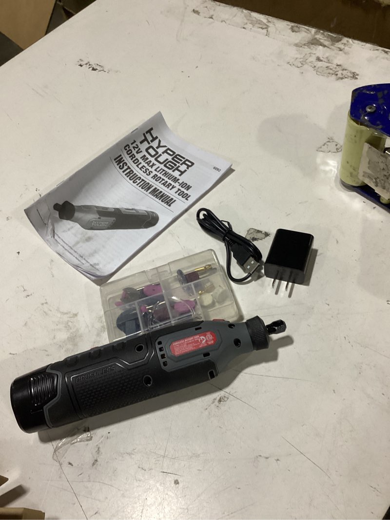 Condition photo showing Good Condition for hyper tough 12v rotary tool with 2.0ah battery