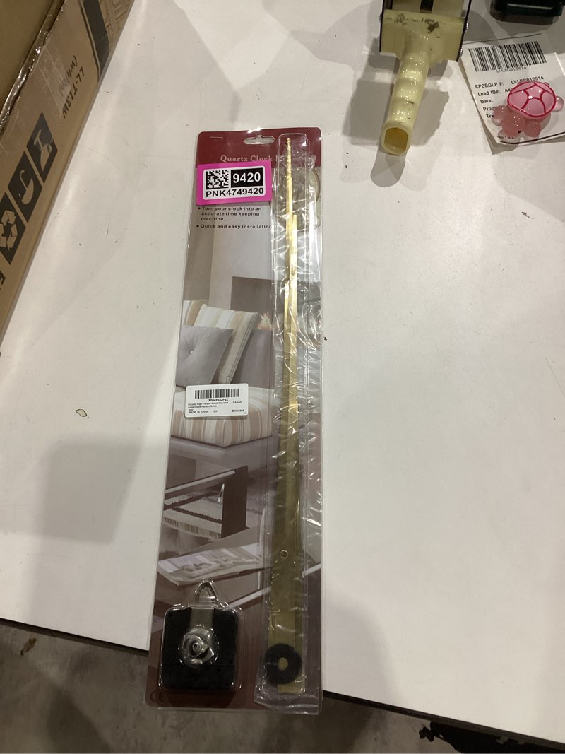 Condition photo showing New/Like New for hicarer high torque clock movement mechanism with 17.8 inch long clock hands (gold)