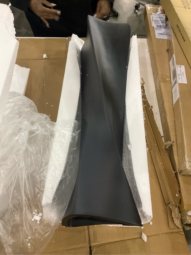 Condition photo showing As Is for Black Tall Floor Vase 27.5in Resin Black Heart Shaped Vases Perfect for Dry or Faux Flowers Entryway Large Decorative Standing Vase for Living Room Home Corner Indoor Office