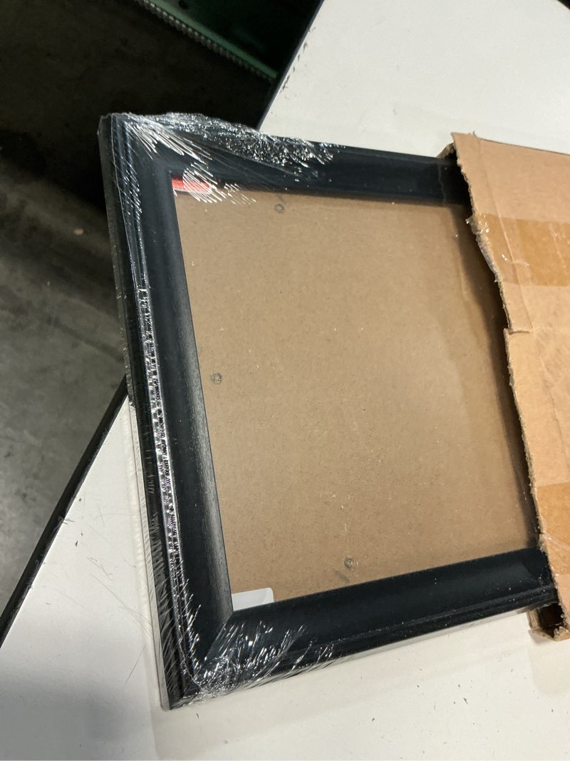 Condition photo showing Good Condition for 8x26 inch picture frame solid wood - black panoramic photo frame for posters, paintings, group photos, with organic glass and rotating tabs a23b826