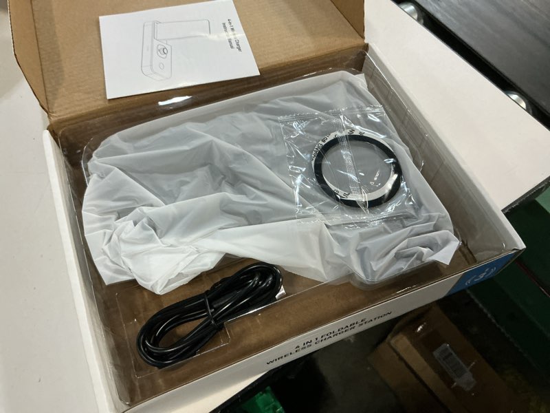 Condition photo showing New/Like New for 4 in 1 fast charging station for oura ring gen3 charger, charger for iphone17/16/15/14/13/12, apple watch, airpods, samsung galaxy s25/s24/s23/s22/s21, galaxy watch buds (size 8)