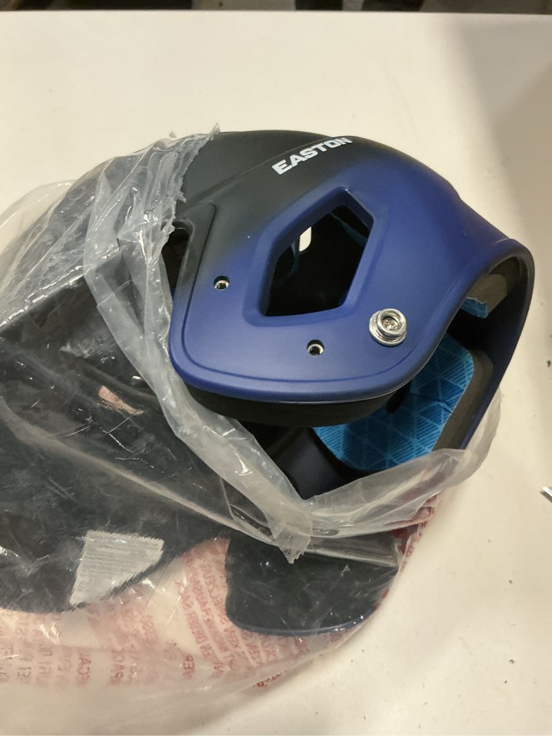 Condition photo showing Good Condition for easton z5 2.0 baseball batting helmet | reversible jaw guard included black / royal blue fade senior (7 1/8" - 7 1/2")