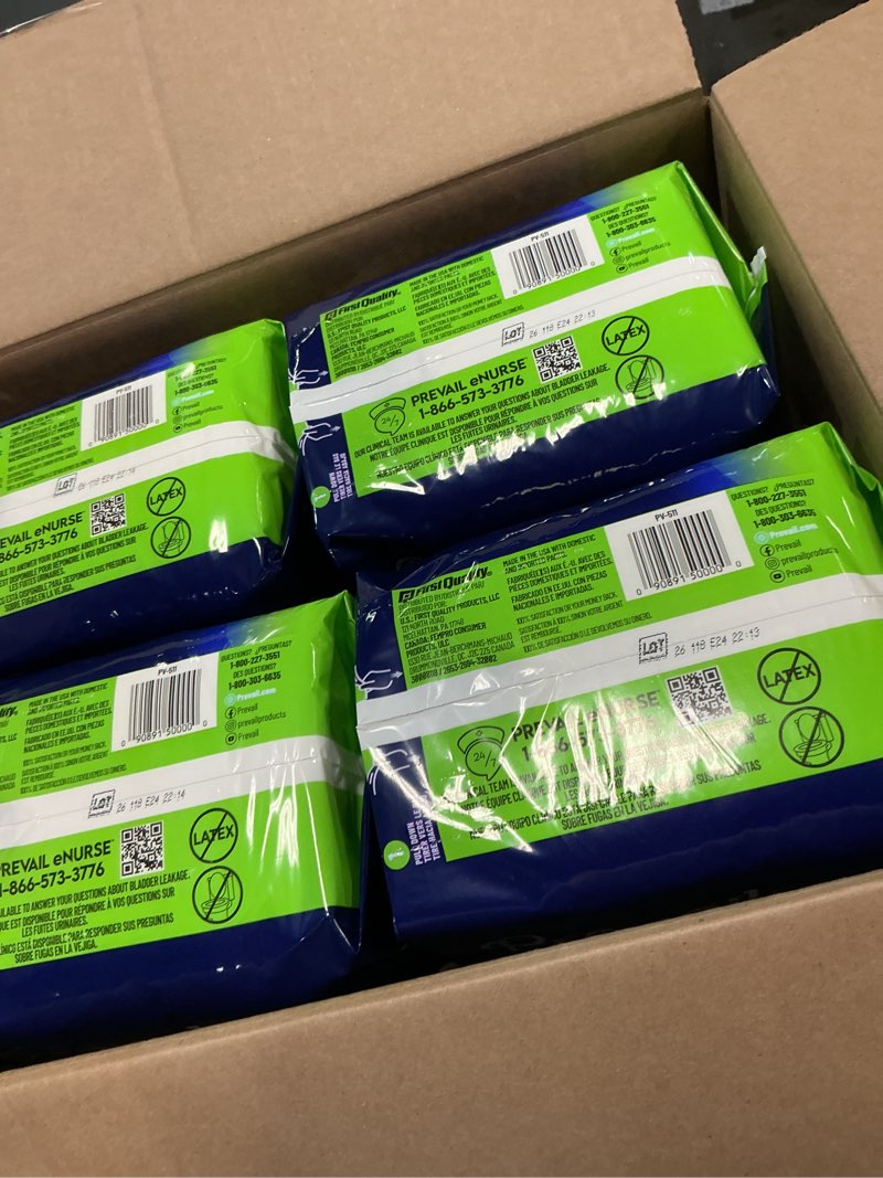 Condition photo showing New/Like New for prevail daily protective underwear - unisex adult incontinence underwear - disposable adult diaper for men & women - maximum absorbency - small - 88 count (4 packs of 22) youth/small (88 count)