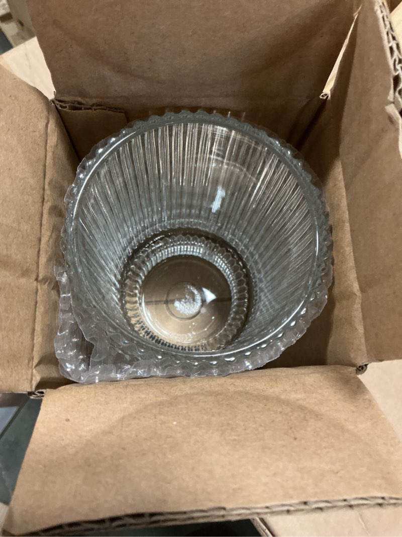 Condition photo showing New/Like New for Serene Spaces Living Clear Ribbed Glass Votive Holder, Perfect for Weddings and Home DÃ©cor, Measures 5\\\" Tall and 3.5\\\" Diameter Pack of 6