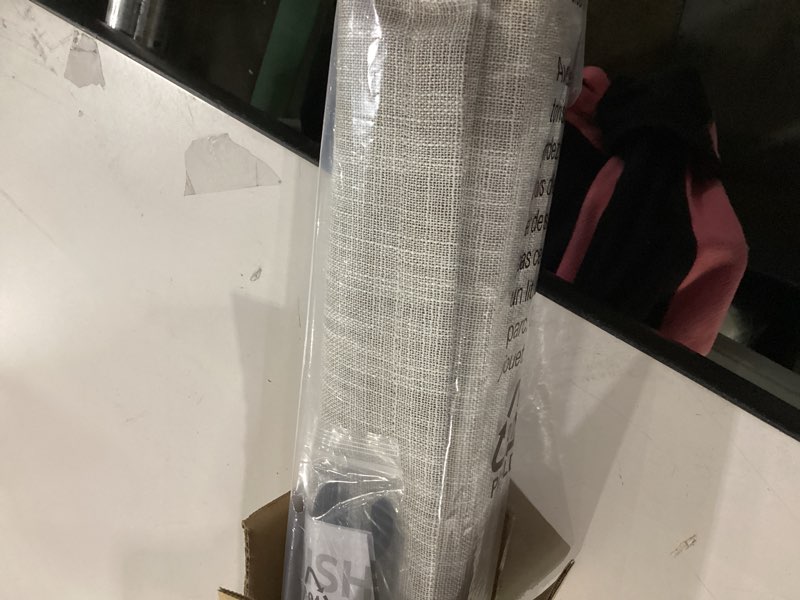 Condition photo showing New/Like New for no Drill Cordless Roman Shades for Windows, 28" W × 64" H - 100% Blackout - Linen - Beige 100% Blackout - Linen - Beige 28" W × 64" H