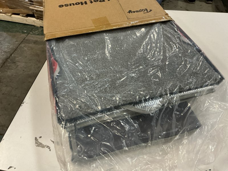 Condition photo showing Good Condition for Toozey Heated Outdoor Cat House with Insulated Aluminum, 100% Waterproof Weatherproof with 2 Mat, Sturdy Safe Large Feral Shelter for Winter Indoor Outside with Thermostatic Pet Heating Pad, (Red, M) Medium (16.2"x18.1"x17.7") Red