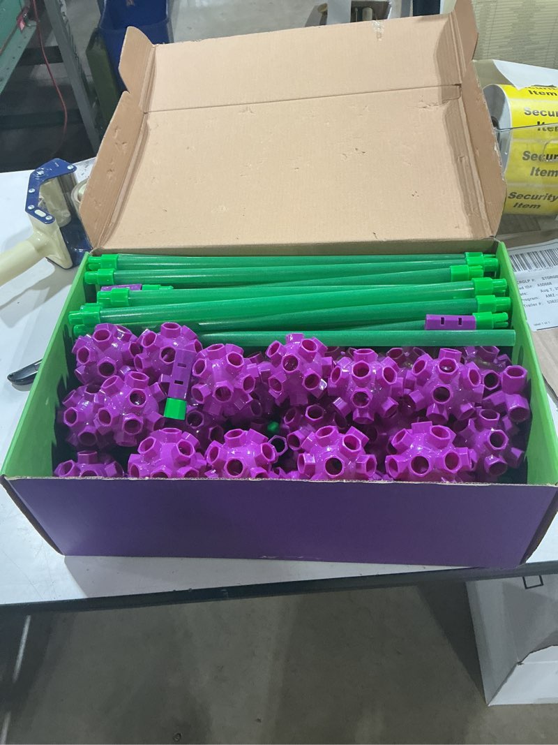 Condition photo showing Good Condition for v-opitos 140 pack glow in the dart fort building kits for kids age 4, 5, 6, 7, 8+ years old, stem building toys for diy castles, tunnels, ideal christmas, birthday gifts for boys & girls glow green - 140pcs