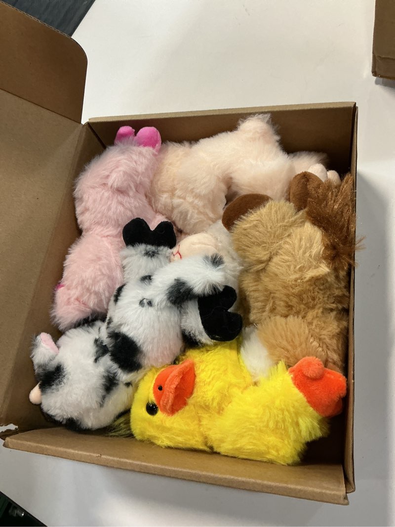 Condition photo showing Good Condition for stuffed animal slap bracelets for kids, easter 8 inch animal wrist cute snap bracelets in bulk birthday gifts for boys and girls kids bulk item pet adoption party favors(farm animals)