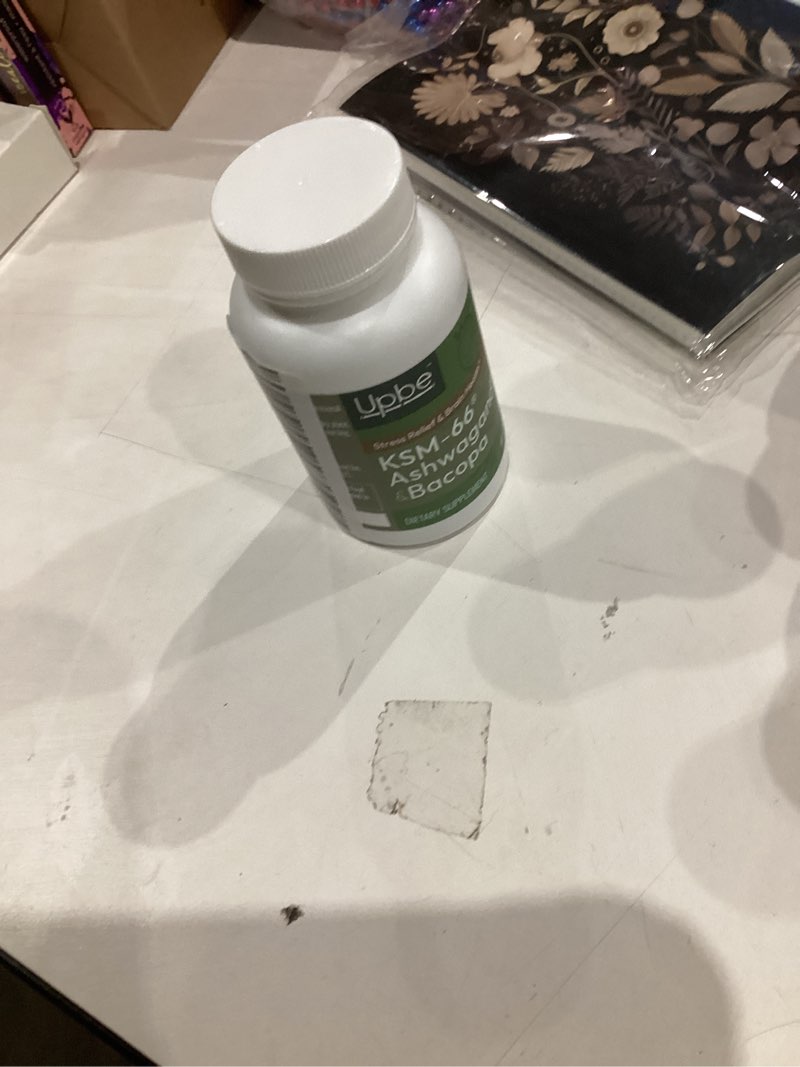 Condition photo showing New/Like New for Ashwagandha Supplements for Women & Men - KSM-66® with Bacopa & Milk Thistle, 60 Vegan Capsules - Stress Relief, Mood, Cortisol Support, Extra Strength Ashwagandha Capsules 1