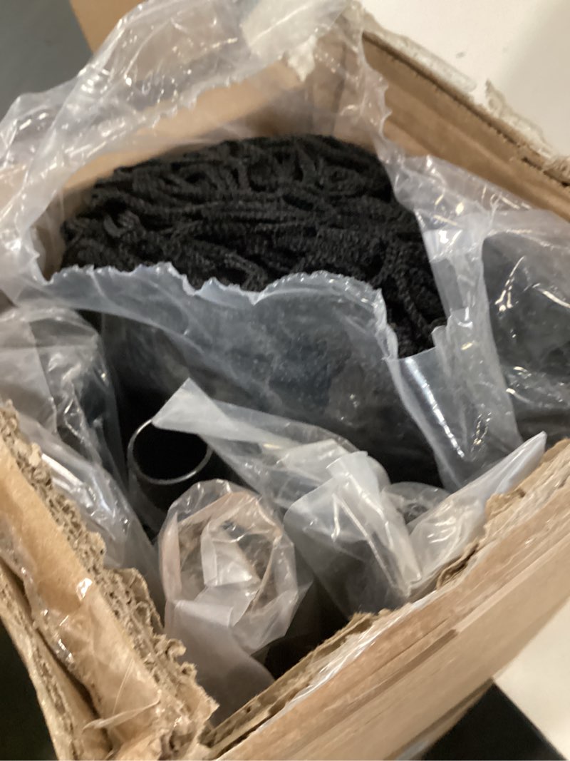 Condition photo showing As Is for 12x9ft / 16x10ft Barricade Backstop Net, Ball Sports Barrier, Practice Net for Baseball, Softball, Lacrosse, Soccer, Basketball and More 16x10 ft - Black