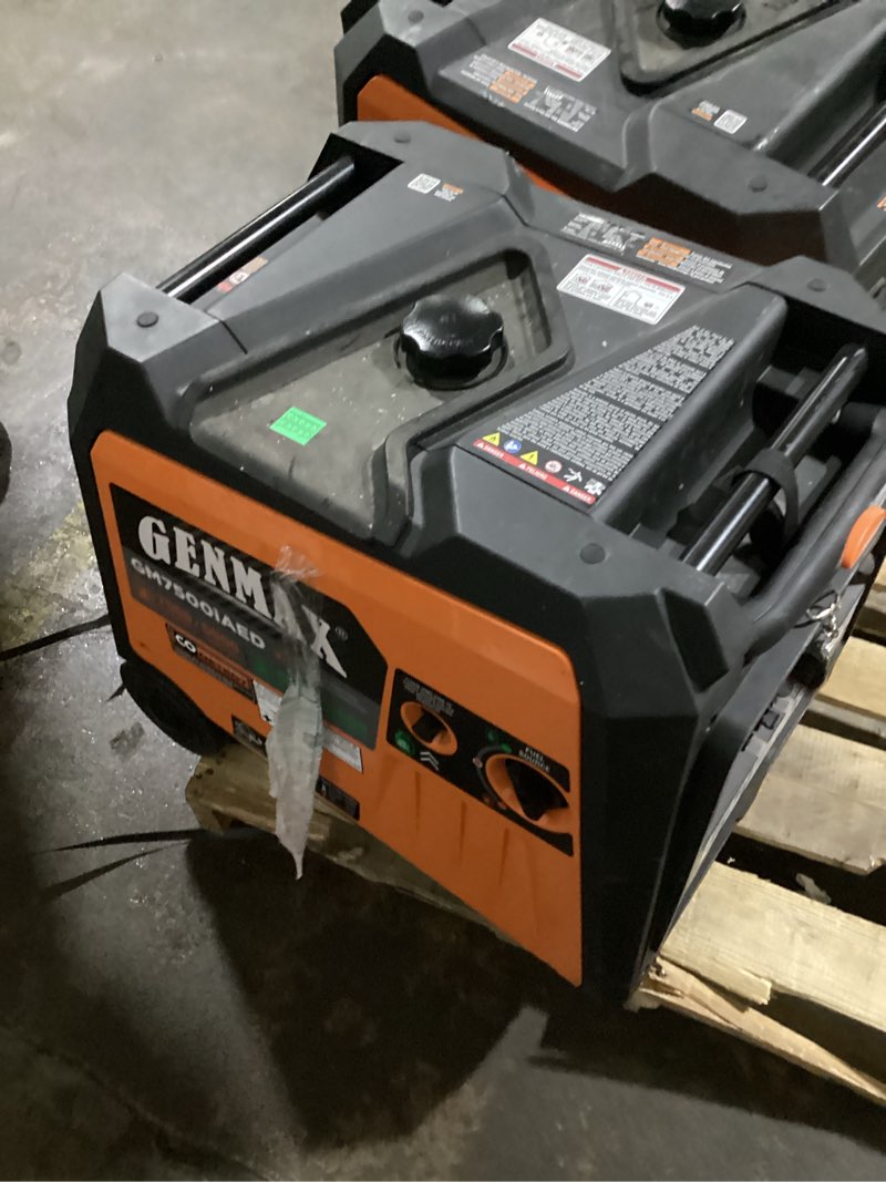 Condition photo showing Good Condition for genmax 6250w tri-fuel silent inverter generator , bluetooth app, 2-wire auto start, co sensor, 50a outlet, home backup & camping, 
