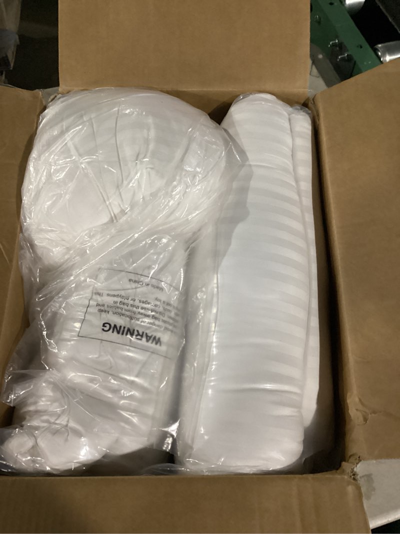 Condition photo showing Good Condition for Beckham Hotel Collection Bed Pillows Standard/Queen Size Set of 2 - Original Soft Down Alternative Pillow for Sleeping - Soft Support for Back, Stomach or Side Sleepers Queen / Standard White