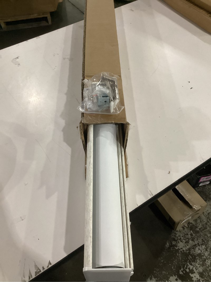 Condition photo showing As Is for persilux blackout roller shades for window blinds,cordless,linen fabric,thermal insulated fabric uv protection shades for home,office,bedroom,door,blackout-cream,30" w x 72" h 30"w x 72"h blackout-cream
