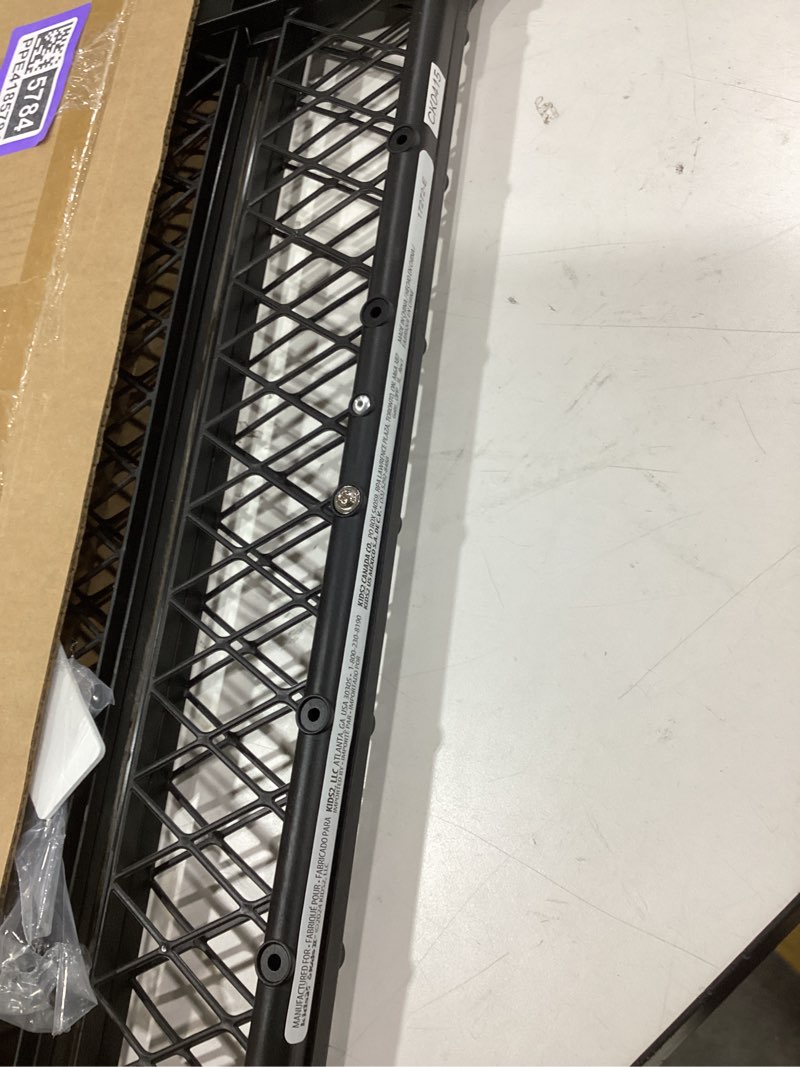 Condition photo showing As Is for ingenuity doorway 42w series dog and baby gate, indoor outdoor, won't rust or fade, plastic panel, fits 23-42" openings, 24” tall
