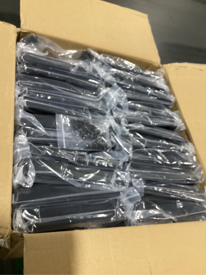 Condition photo showing New/Like New for 24 pcs 4x4 (Actual: 4"x4") Aluminum Deck Post Base Cover, for Railings, Stairs, Patios, Porches, Split Deck Post Skirt (Black) 4"x4" Black 24