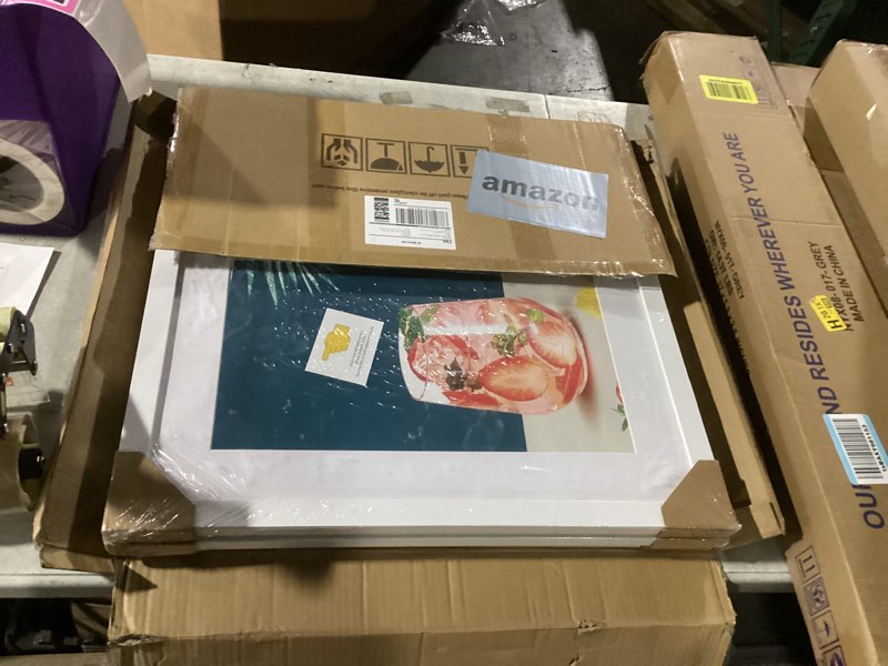 Condition photo showing Good Condition for THREELOVE 20x20 Frame White, Display Picture 16x16 with mat or 20x20 without mat, Photo Poster Picture Frame Wall Mounting Home Decor, 3 PCS White 20x20