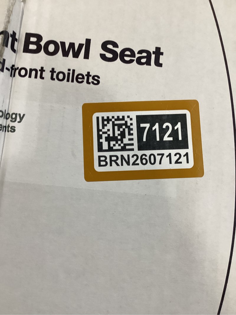 Condition photo showing Good Condition for kohler 20111-0 brevia, slow close toilet seat, round toilet seat, grip-tight bumpers quick-attach hardware, white
