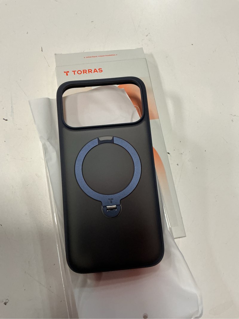 Condition photo showing Good Condition for torras q3 spin for iphone 17 pro max case with 360 magnetic stand, camera control, fit for magsafe, 4x military-grade shockproof case for iphone 17 pro max phone case with kickstand, deep blue for iphone 17 pro max blue