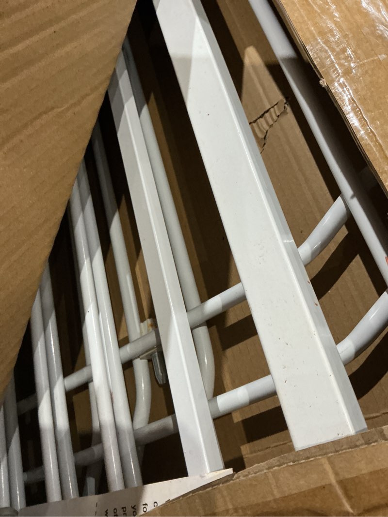 Condition photo showing As Is for tsayawa baby gate extra wide fits 71.65-85.82 inch wide opening - dog pet gates for doorways stairs no drilling pressure mounted - large child safety gate indoor outdoor white white 71.65"-85.82"