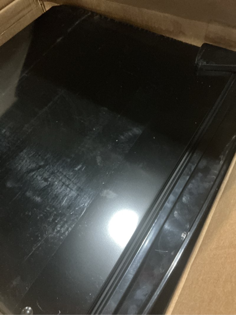 Condition photo showing As Is for midea merm26b0abb mini fridge, 2.7 cu.ft energy star certified mini refrigerator, adjustable thermostat, reversible door, low noise for dorm, office, bedroom, black black 2.7 cubic feet