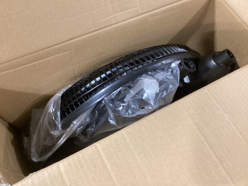 Condition photo showing Good Condition for comfort zone stand fan, 16 inch pedestal fan for bedroom, 3 speed floor fan, 90 degree oscillation, adjustable height, adjustable tilt, oscillating air circulator, quiet fan for home or office, black black 16"