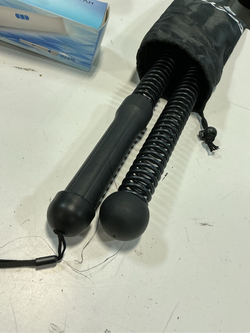 Condition photo showing Good Condition for Weighted Ropeless Battle Ropes, Heavy Duty Workout Rope for Home Gym with Training Poster, Portable Arm Exerciser Rope for Strength Building, HIIT and Low-Impact Aerobic Training for Men & Women 1.61lb-Black