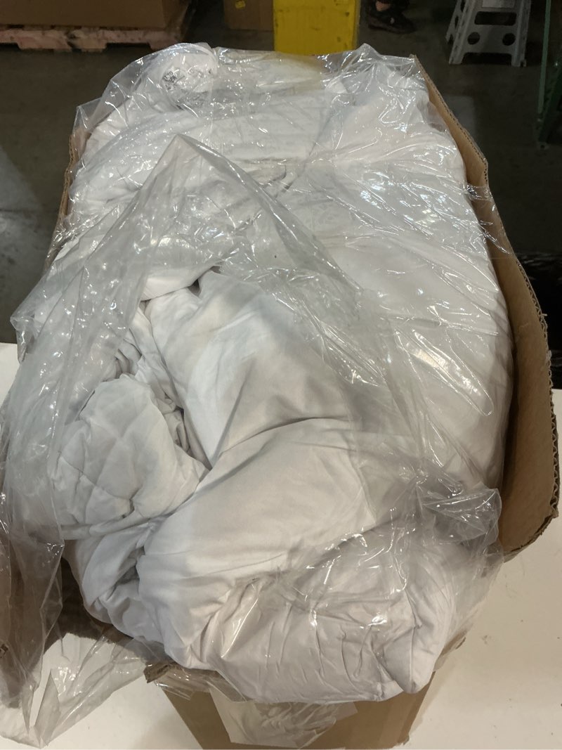 Condition photo showing As Is for puredown® euro pillow inserts 24 x 24 (pack of 2, white), feather down pillow stuffer, white throw pillows for bed, couch, and cushion 24x24 inch 2