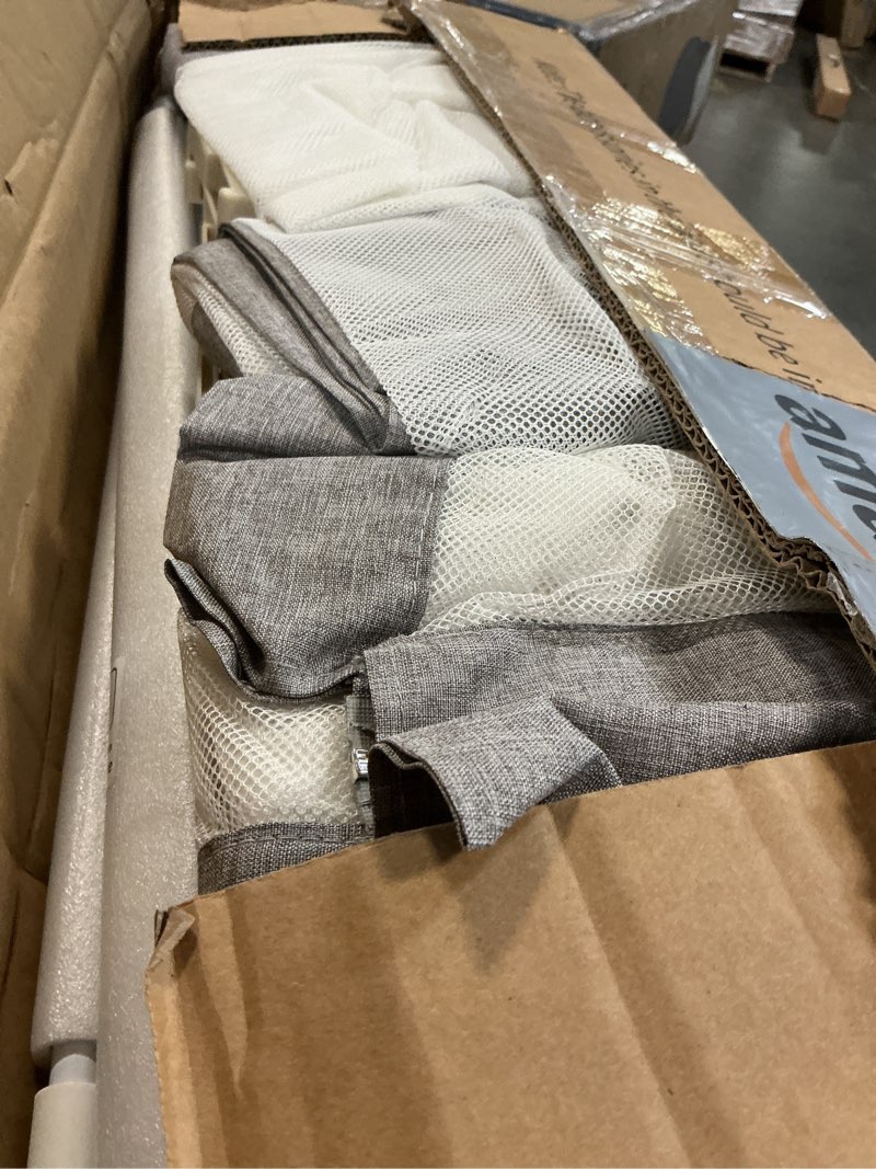 Condition photo showing As Is for 3-piece king size bed rail for toddlers - adjustable baby bed rail guard, kids safety bed rail for king size bed (78.7"x78.7"x74.8"-grey) grey 3-piece king size (78.7" x 78.7" x 74.8")