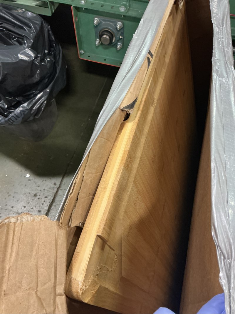 Condition photo showing As Is for 36 x 24 Extra Large Bamboo Cutting Board for Kitchen, Cutting Board Stove Top Cover with Handle, But