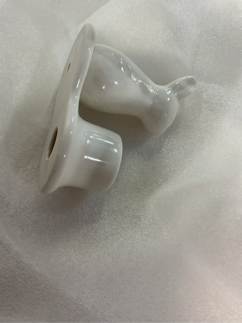 Condition photo showing New/Like New for 2pcs rabbit candlestick tabletop ornament taper candle stand easter table decor home candle holder bunny decor egg cup ceramics banquet white dining table