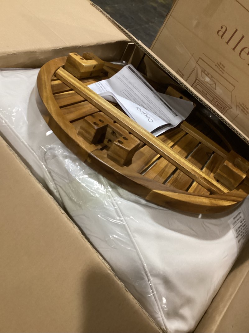 origin 21 pinecrest 3-piece patio conversation set with ivory white cushions