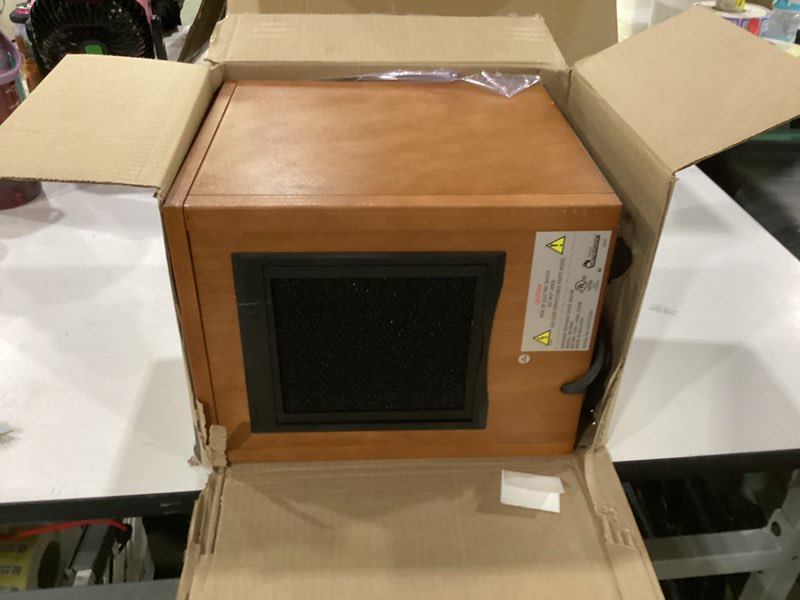 Condition photo showing As Is for not tested ***dr infrared heater portable space heater, original, 1500-watt, cherry (pack of 1)