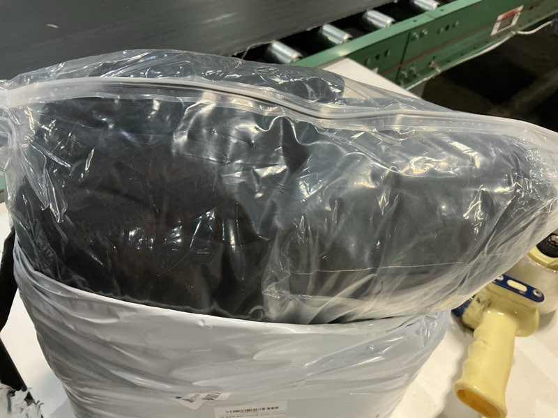 Condition photo showing New/Like New for 6 pack - black 60-inch diameter x 30-inch high round spandex tablecloth for 5ft round tables|round stretchable table cover with foot pockets for parties, weddings, birthdays, banquets, vendor stands black 60inch 6pack