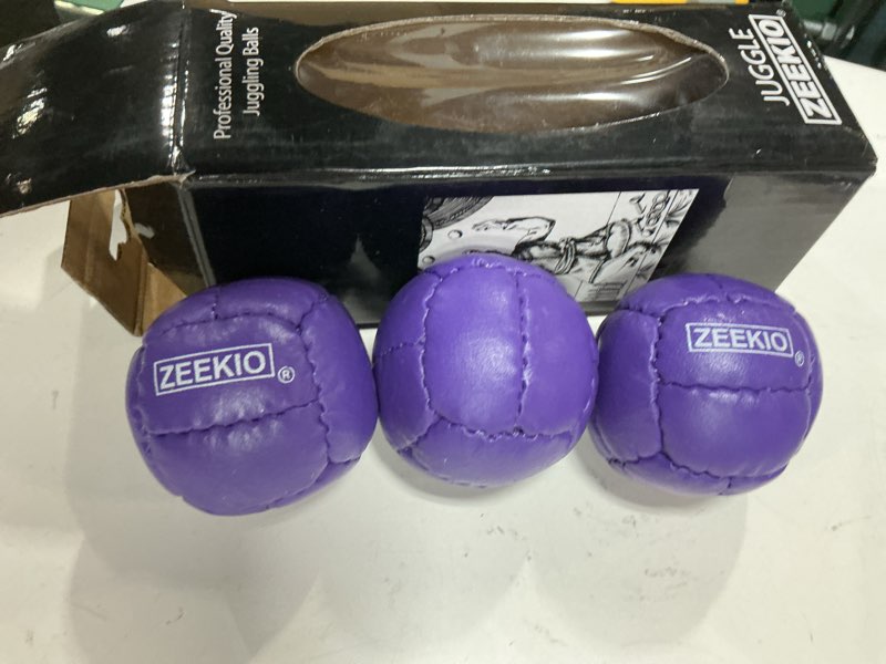 Condition photo showing Good Condition for zeekio - galaxy professional juggling balls - set of 3 purple