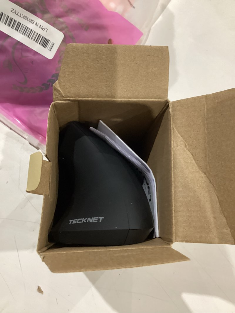 Condition photo showing Good Condition for tecknet ergonomic mouse, wireless bluetooth vertical mouse, 4800 dpi optical tracking, 6 adjustable dpi, quiet clicks, 2.4ghz with usb a receiver, 12 months battery, 6 buttons, wide compatibility black